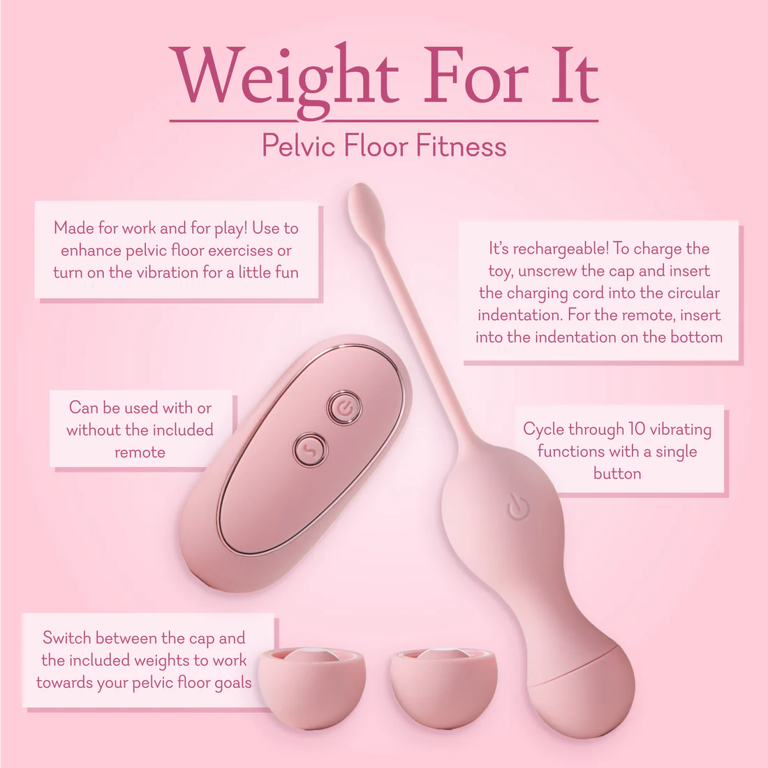 Weight For It - Pelvic Floor Fitness(pesas vibrantes)