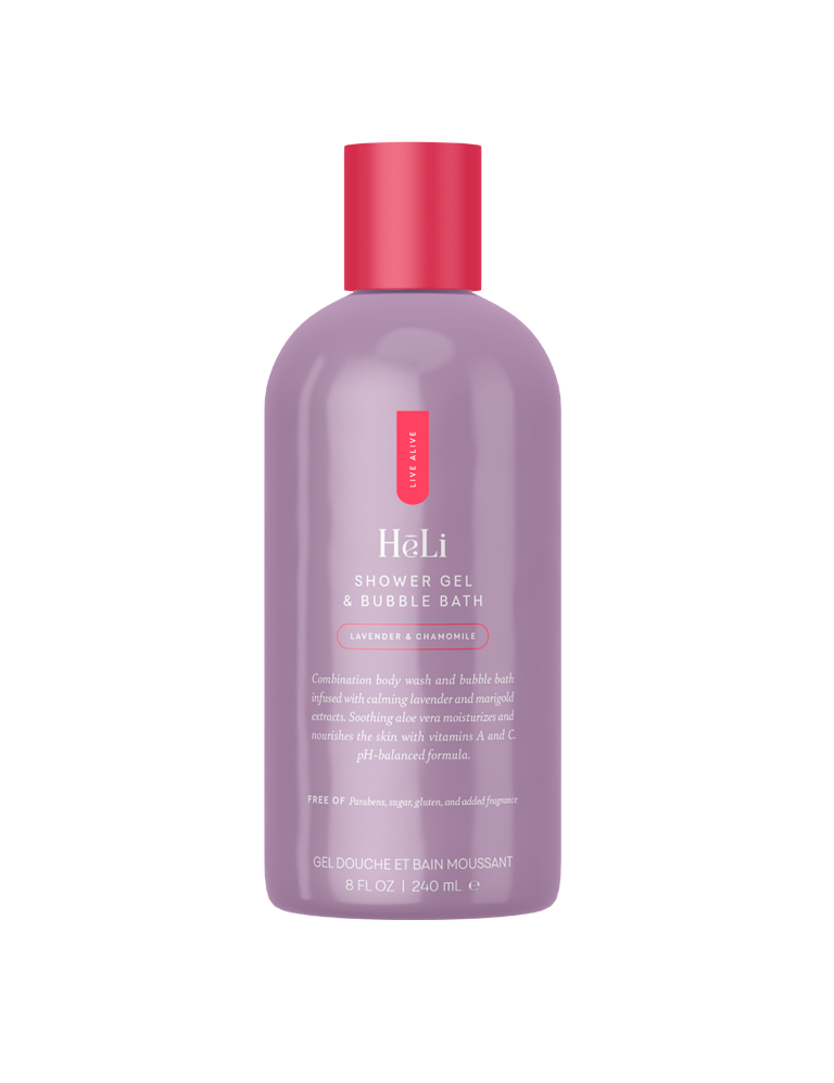 HēLi - Shower Gel & Bubble Bath - Lavender & Chamomile